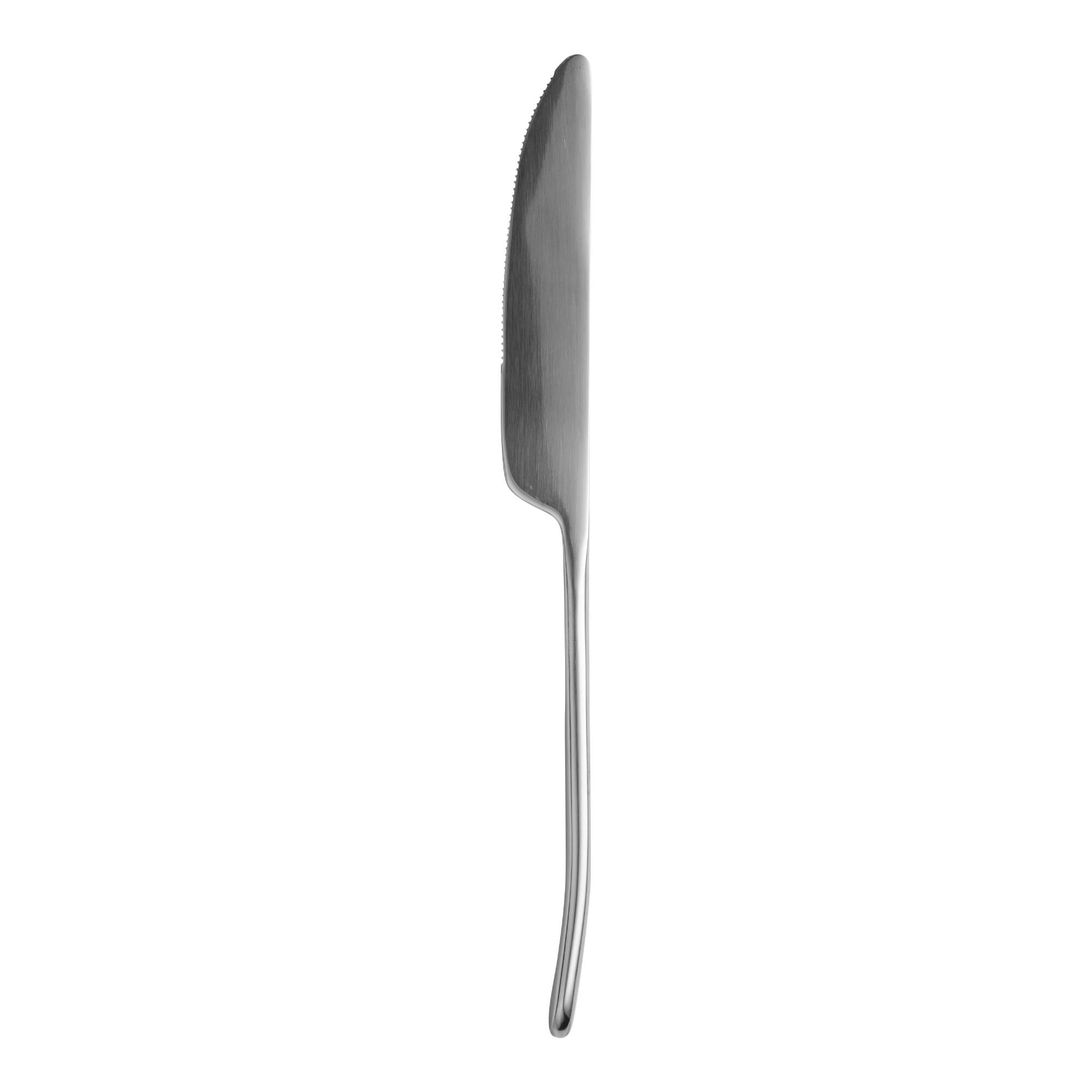 Teardrop Dinner Knives Set of 6: Silver - Stainless Steel by World Market