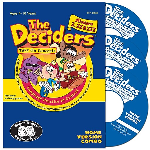 Super Duper Deciders Take on Concepts Home Version Combo CD-ROM