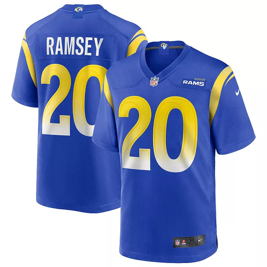 Men's Nike Jalen Ramsey Royal Los Angeles Rams Game Jersey, Size: 2XL, Blue