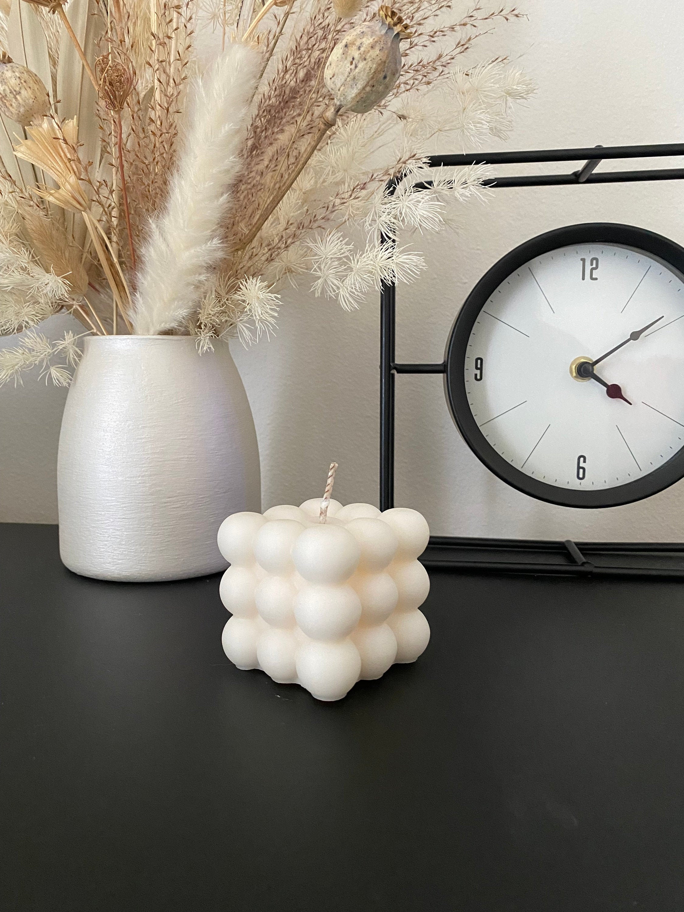 Bubble Cube Candle, Soy Wax Blend, Hand Poured, Home Decor, Best Gift, Gift For Her, Housewarming