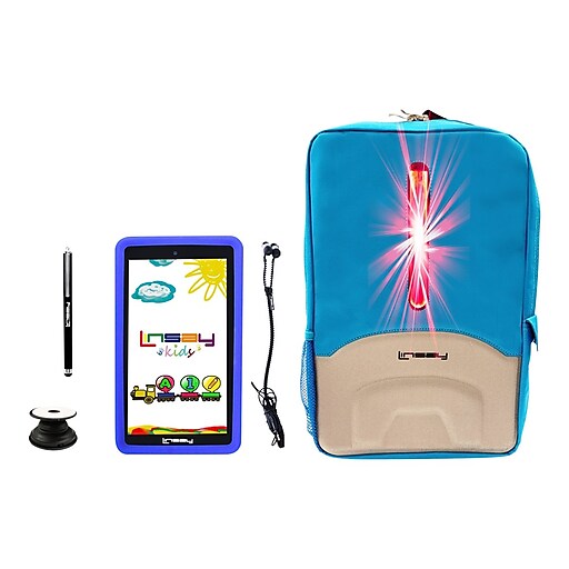Linsay 7" Tablet, WiFi, 2GB RAM, 32GB, Android, Black/Blue (F7UHDKIDSBEPBLUEP)