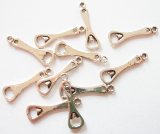 15, Bottle Opener Charms 26x8mm Itemt21