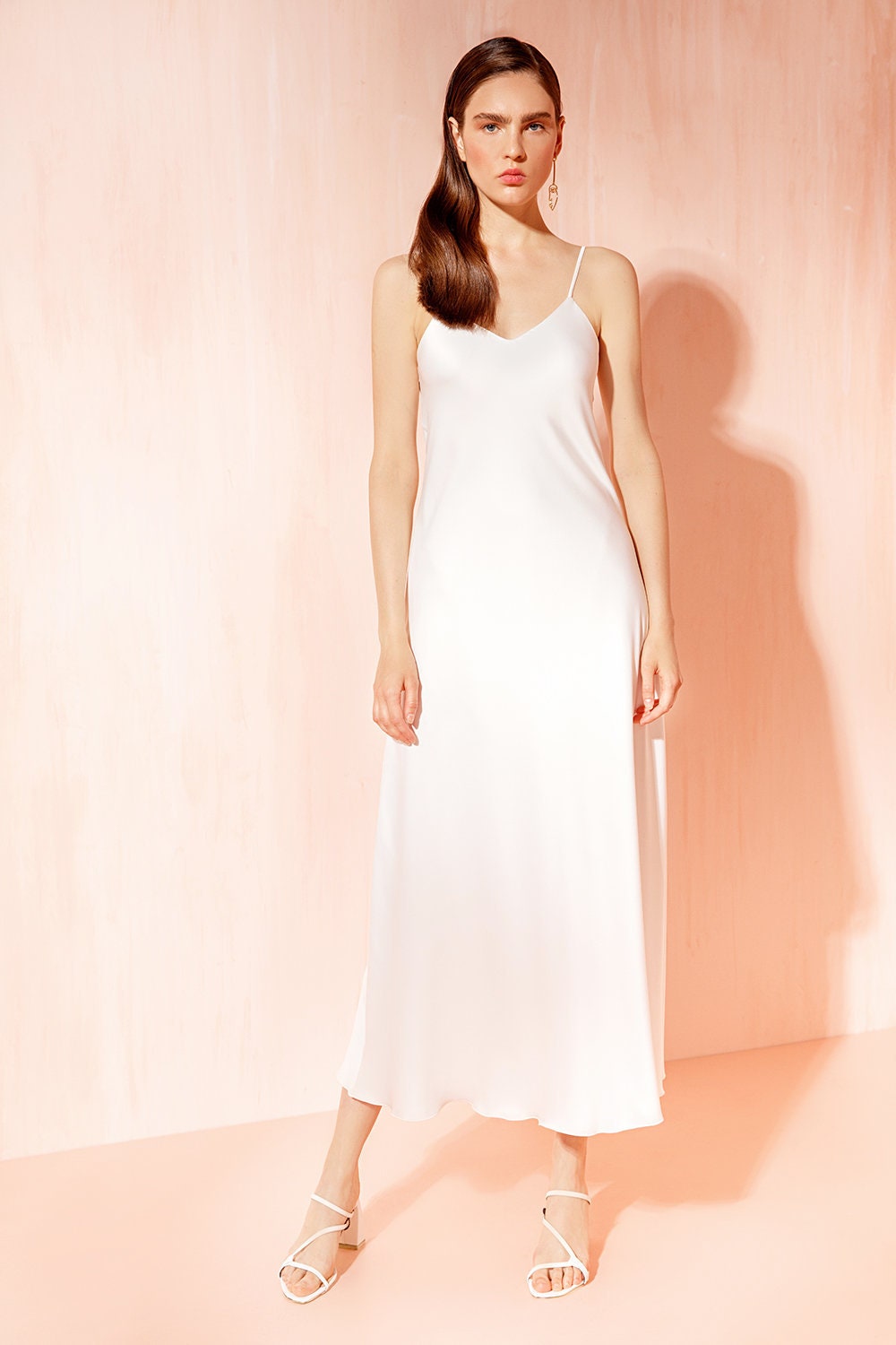 Casual Wedding Dress Lily Midi. Slip | Casual Silk