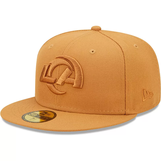 Men's New Era Brown Los Angeles Rams Team Color Pack 59FIFTY Fitted Hat, Size: 6 7/8