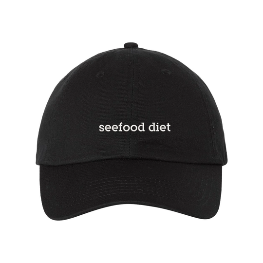Seefood Diet, Gym Hat, Adjustable Dad Embroidered Cap