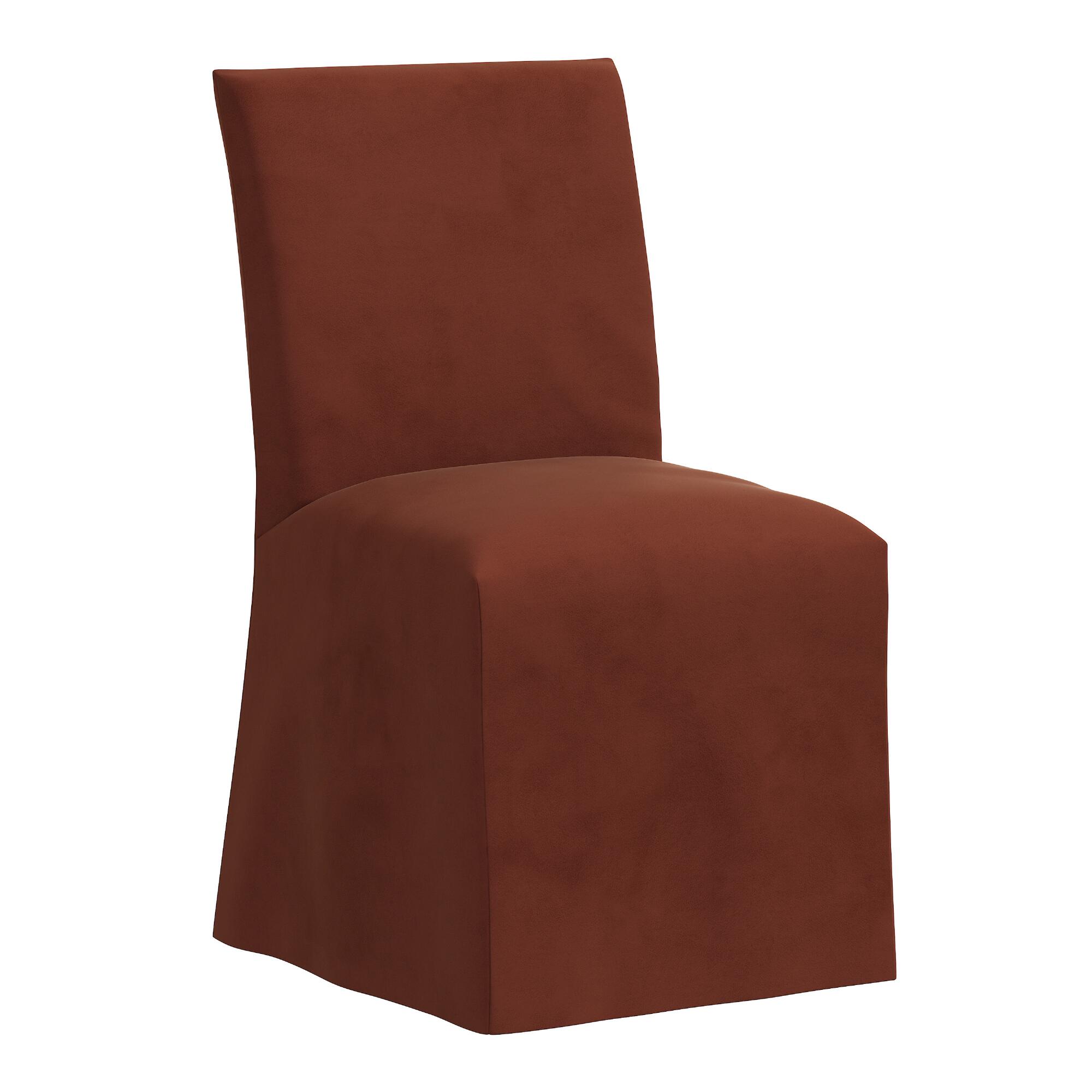 Velvet Slipcover Landon Dining Chair: Gray by World Market