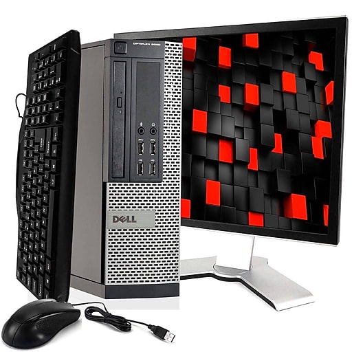 Dell OptiPlex 9020 Refurbished Desktop Computer with 20" Monitor, Intel i5, 8GB Memory, 500GB HDD, Windows 10 Pro
