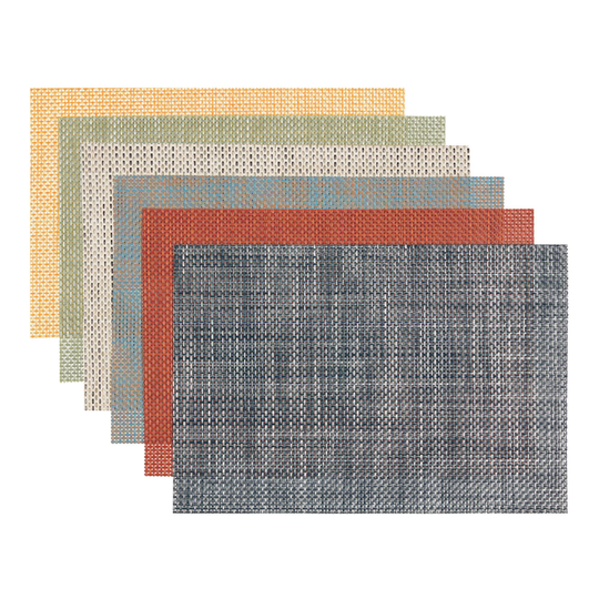 Vinyl Basketweave Reversible Placemat Set Of 4 by World Market