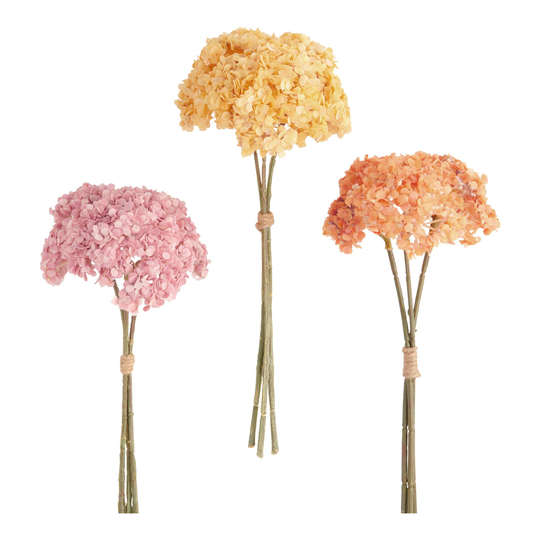 Faux Lace Flower Bunch: Orange - Fabric by World Market