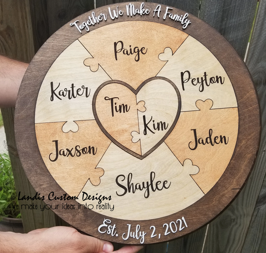 Unity/ Family Puzzle, Blended Family, Unity Alternative, Wedding Ceremony Puzzle - Fully Customized, Ideas