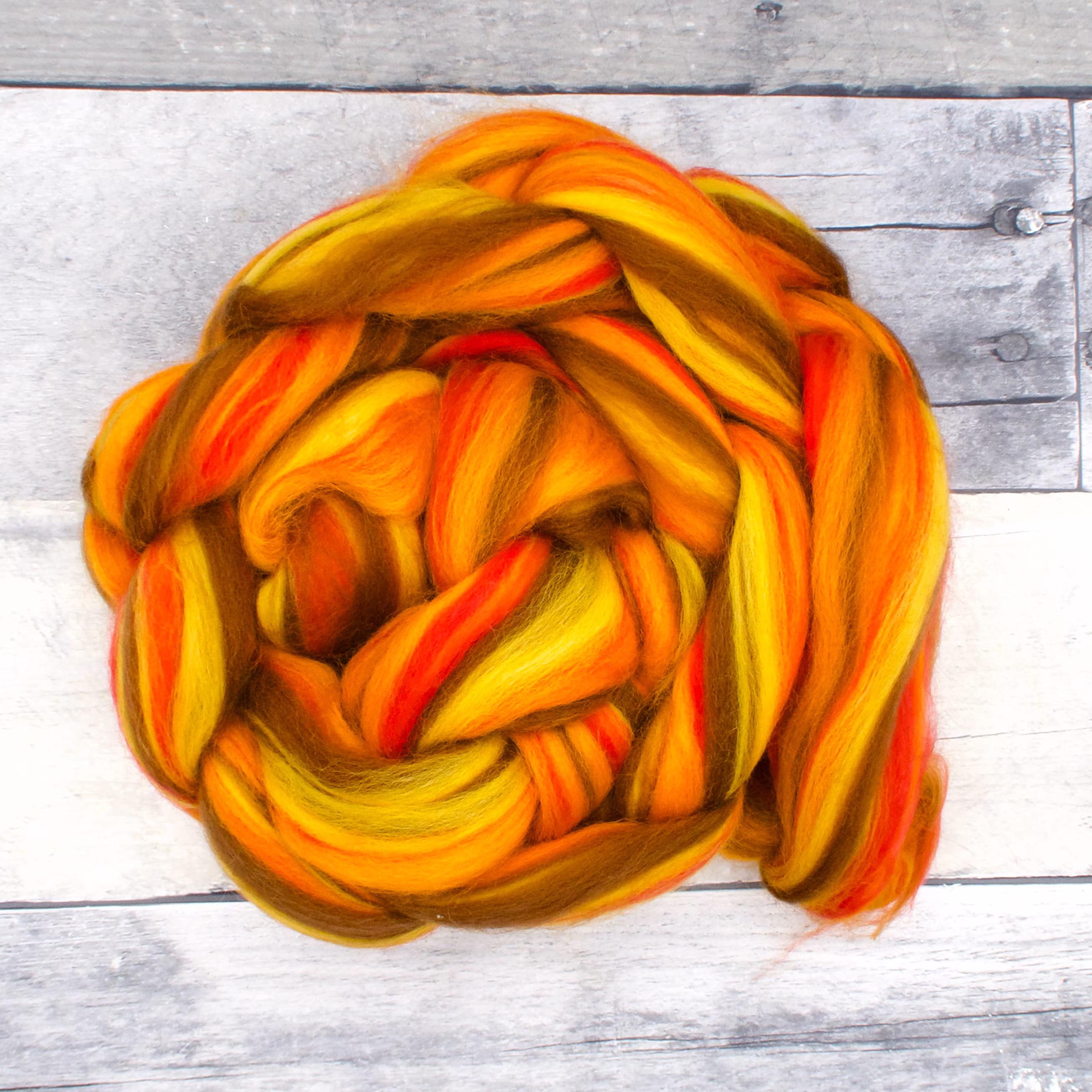 Merino Blend, 23 Micron, Combed Wool Top, 4Oz Wool Roving, Soft For Spinning, Spinning Fiber