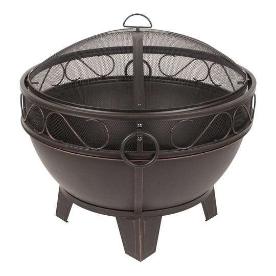 Rubbed Bronze Steel Old World Alder Fire Pit: Metallic by World Market