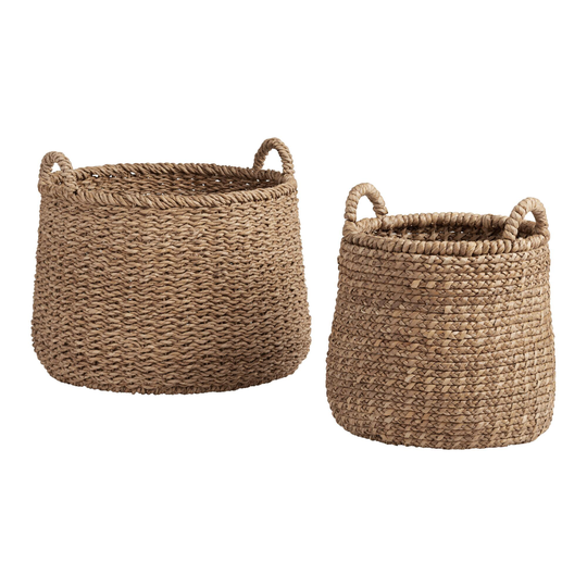 Natural Hyacinth Noelle II Tote Basket - Water Hyacinth by World Market