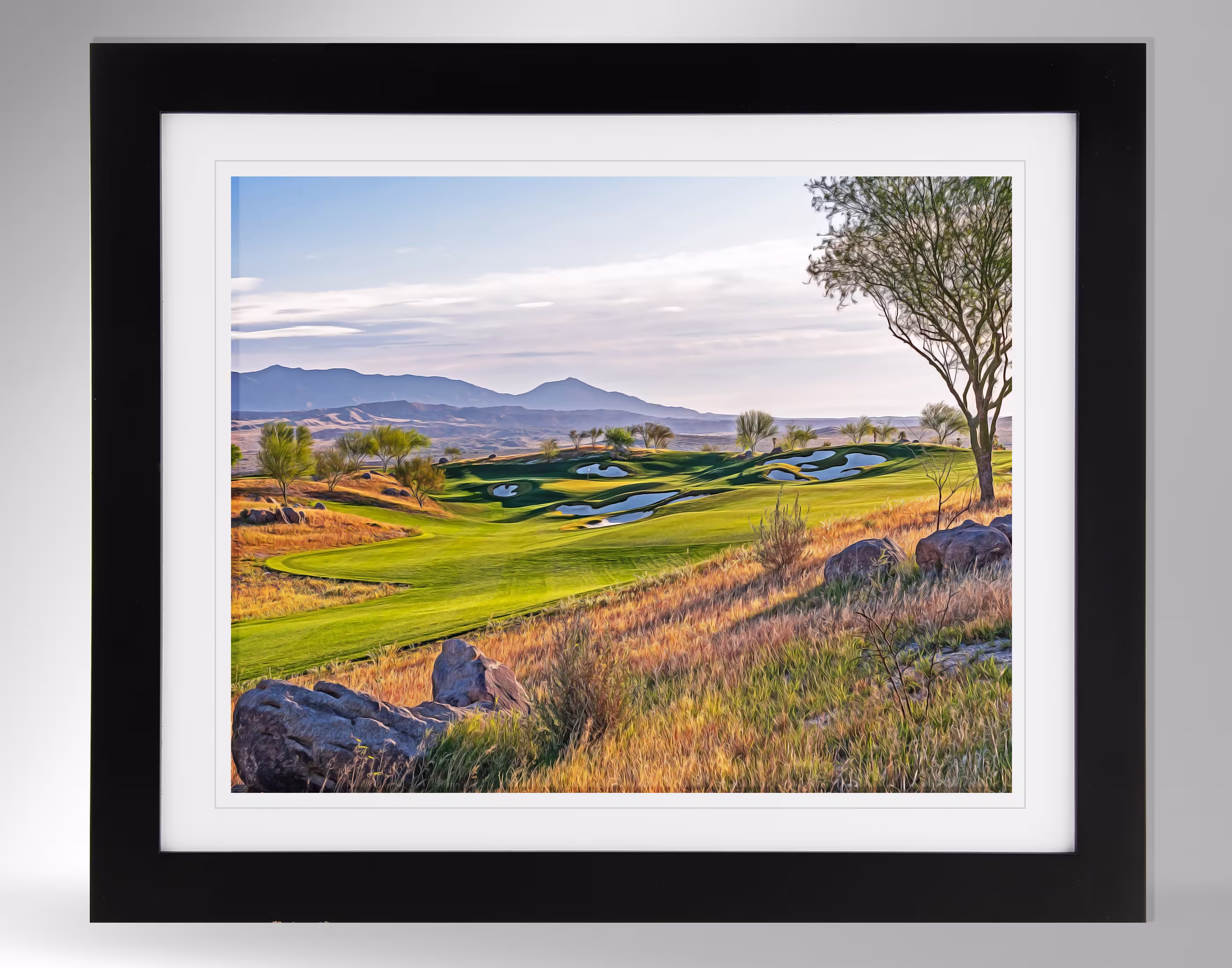 Rams Hill Golf Club Wall Art - Impressionism Painting-Effect Print | 2 Options, Course, | #688, Not Framed
