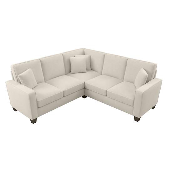 Bush Furniture Stockton Modern Cream Herringbone Fabric Polyester/Blend Sectional in Off-White | SNY86SCRH-03K