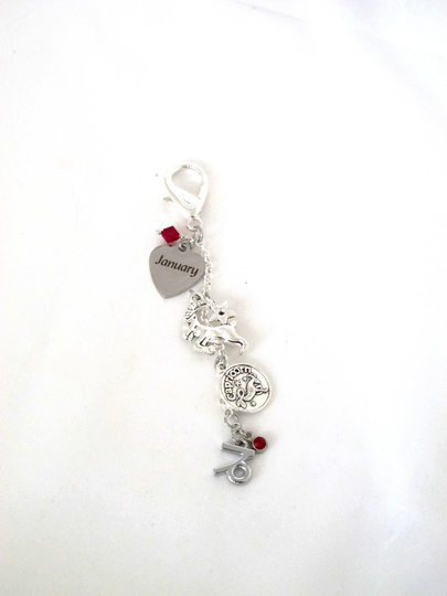 Capricorn Purse Charm-Zodiac Gift-Zodiac Handbag Charm-Tote Bag Charm-Capricorn Gifts-Zodiac Gifts-January Birthday