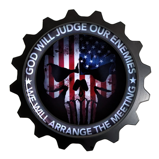 Aluminum Grille Badge Skull "The Judge" Black Finish - Fits Many Vehicles Like Fj Cruiser & 4Runner 5Th Gen/Newer Tacoma & Tundra