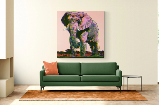 Elephant | Andy Warhol Canvas Print - Wall Pop Art Decor - Multiple Sizes