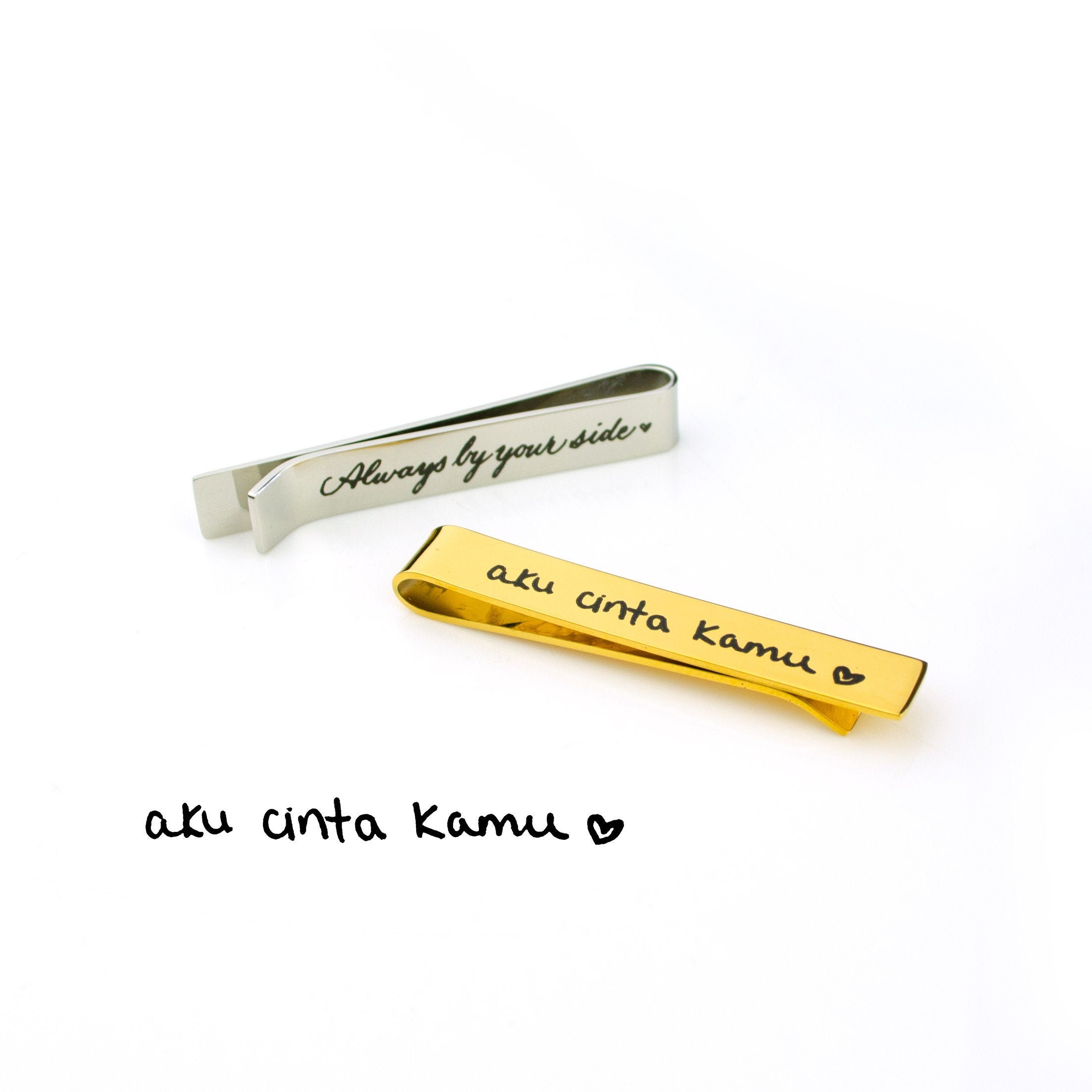 Personalized Tie Clip, Custom Bar Engraved Accessories, Groomsmen Gift For Husband Dad Father's Day Gift Him