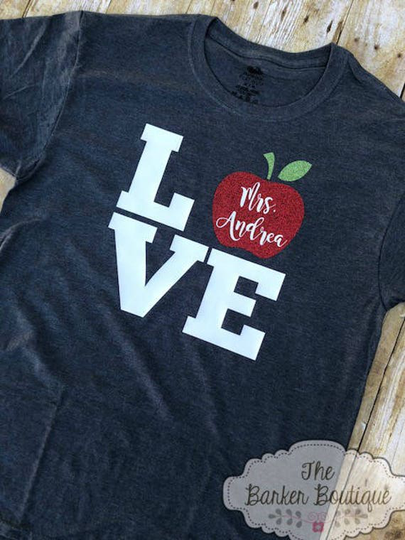 Teacher Appreciation Gift Shirt Glitter