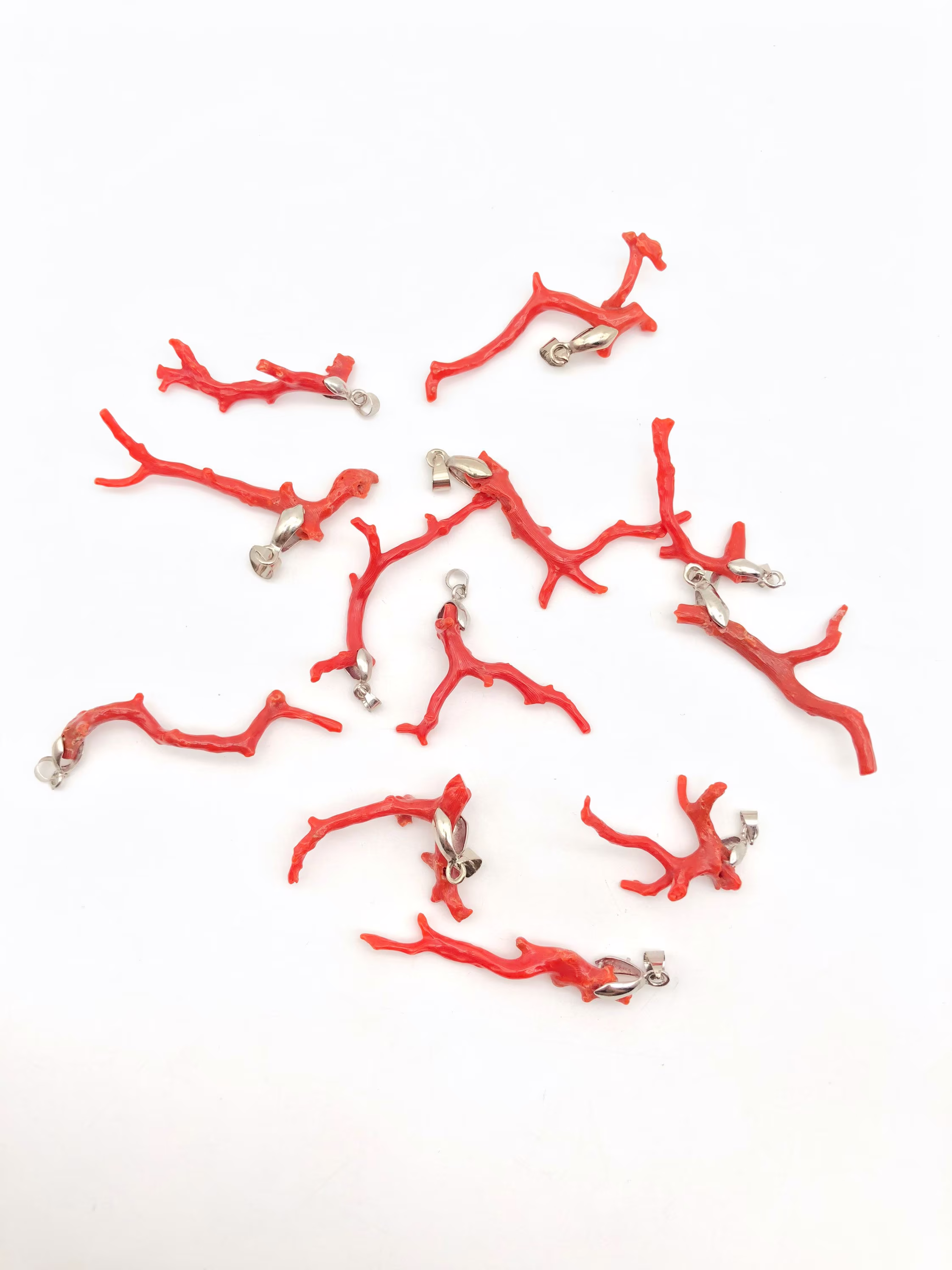 Natural Italian Red Coral Pendent/Top Quality It Is Also A Calming Stone For Those Who Experience Anxiety & Fear With 18Inch Chain