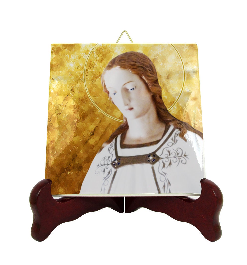 Our Lady Of Good Help Champion - Catholic Icon On Tile Virgin Mary Icons Wisconsin Gifts Religious