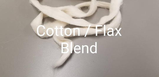 Cotton/Flax Blend Fiber Sliver. Great For Knitting, Spinning, Weaving, Arts