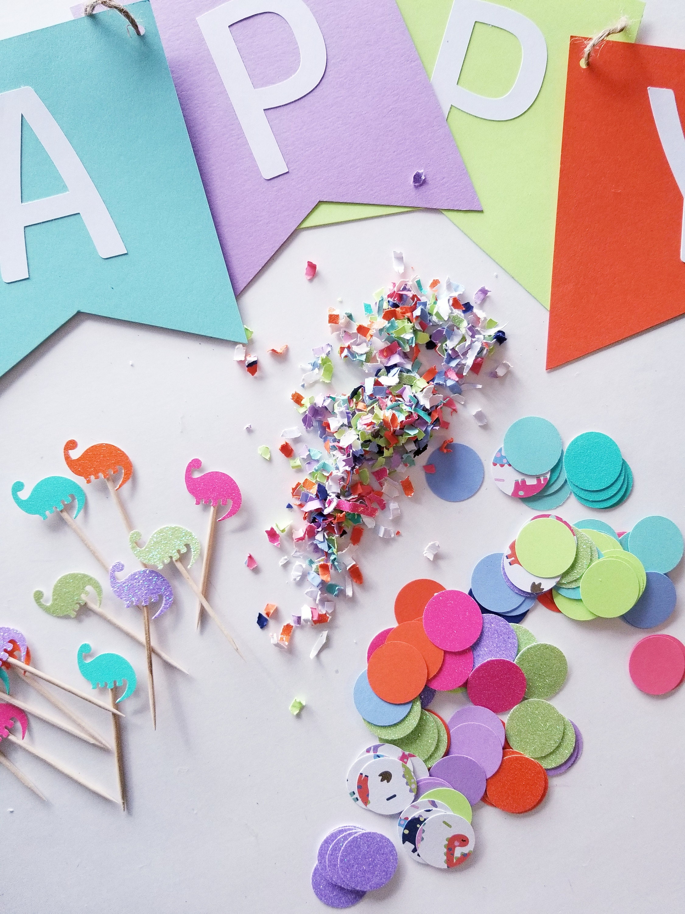 Dinosaur Birthday Party Decorations | Banner Wall Hanging First Ideas, Cake Topper Party in A Box