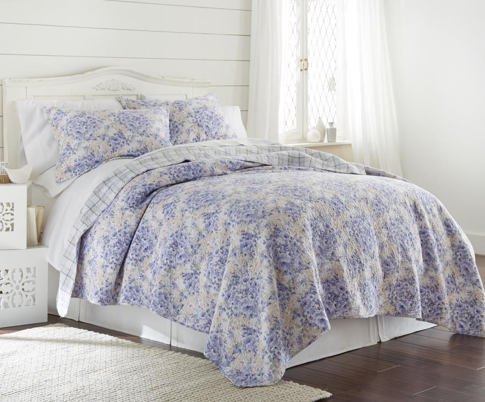 Amrapur Overseas Girona floral Multi Multi Reversible Twin Quilt (Blend with Polyester Fill) | 3CTNQLTG-GFL-TN