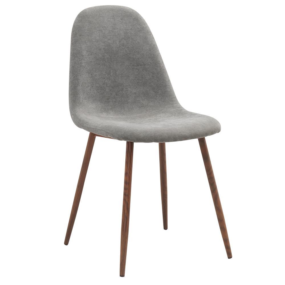 Worldwide Homefurnishings Set of 4 Contemporary/Modern Polyester/Polyester Blend Upholstered Dining Side Chair (Metal Frame) in Brown | 202-250GY