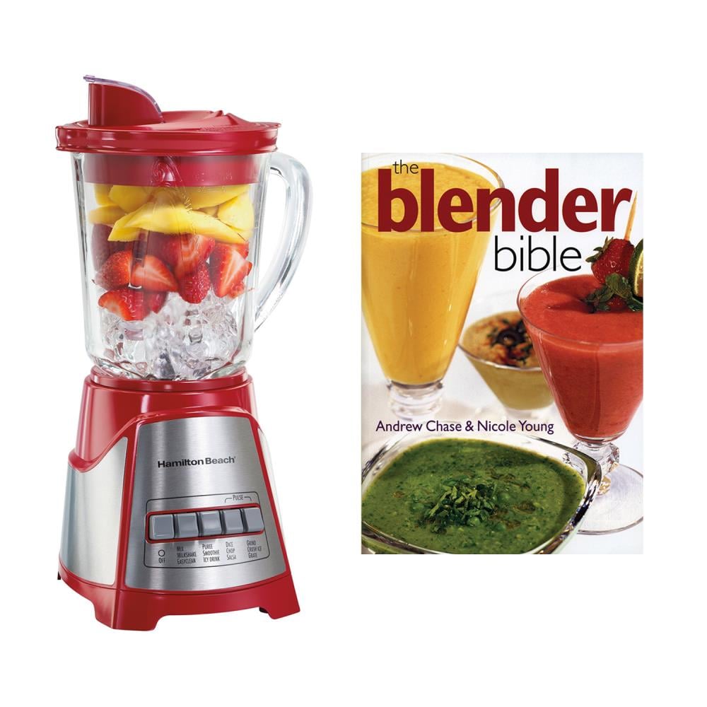 Hamilton Beach 40-oz Red 700-Watt Pulse Control Blender Stainless Steel | 168224