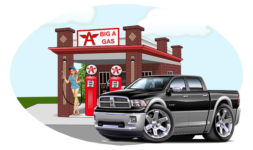 2011 Dodge Ram Truck Wall Decal, Decals, Gas Station, Gift For Him, Decals