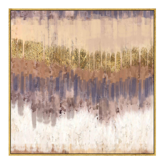 Golden Field Framed Canvas Wall Art With Gold Leaf by World Market