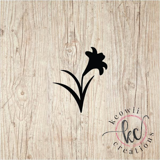 Easter Lily Vinyl Decal