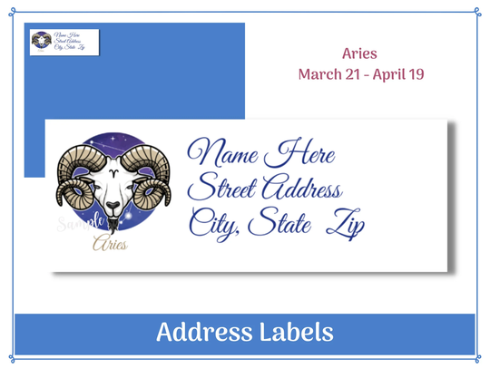 Return Address Labels | Personalized Glossy Peel & Stick