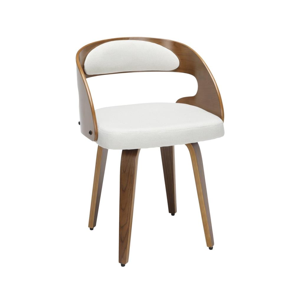 OFM 161 Collection Traditional Polyester/Polyester Blend Upholstered Dining Side Chair (Wood Frame) in Off-White | 161-WF18A-BGE