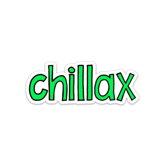 Chillax Vinyl Sticker