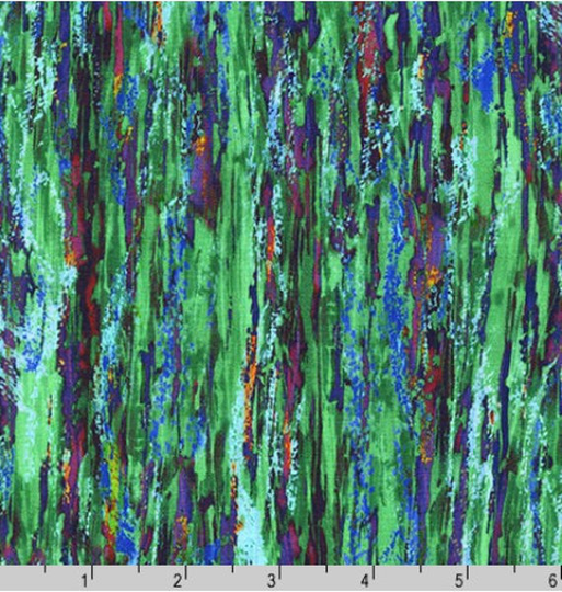 Green Abstract Blender Fabric By The Yard, Nature's Pace Robert Kaufman Yardage & Fat Quarters Available