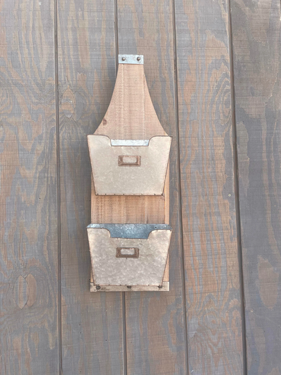 Rustic Farmhouse Wall Organizer