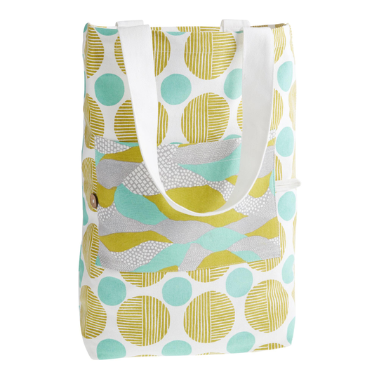 Jen Hewett Stone Path Packable Canvas Tote Bag: Green by World Market