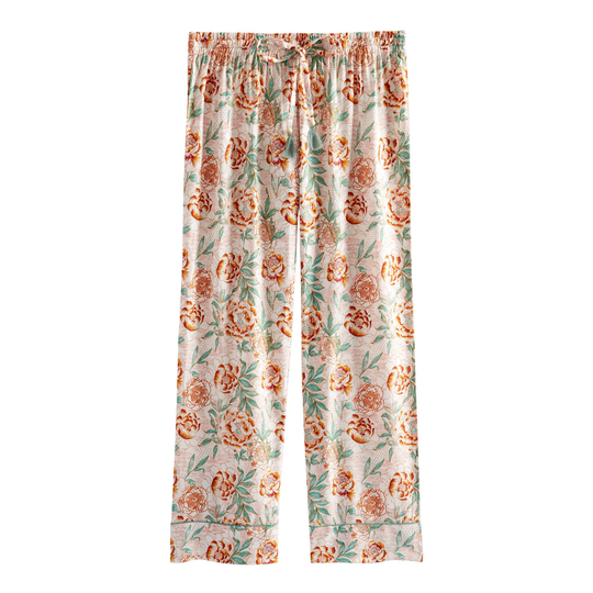 Blush, Rust and Sage Floral Lucy Pajama Pants: Multi - Rayon by World Market