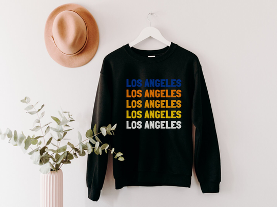 Los Angeles Sweatshirt Unisex Crewneck California Football Fan Pullover Womens Ca Game Day Apparel Mens La Tailgate Hoodie City Sports Shirt
