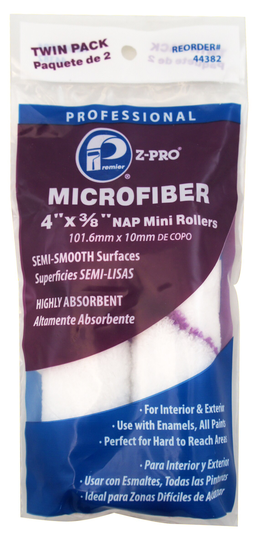 Premier 2-Pack 4-in x 1/4-in Nap Mini Knit Synthetic Blend Paint Roller Cover | 44382