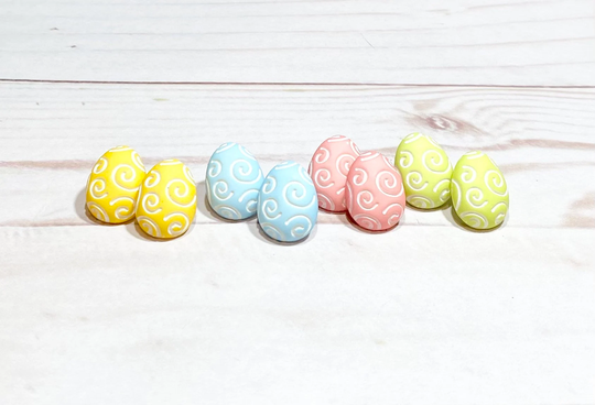 Classic Pastel Easter Egg Themed Stud Earrings