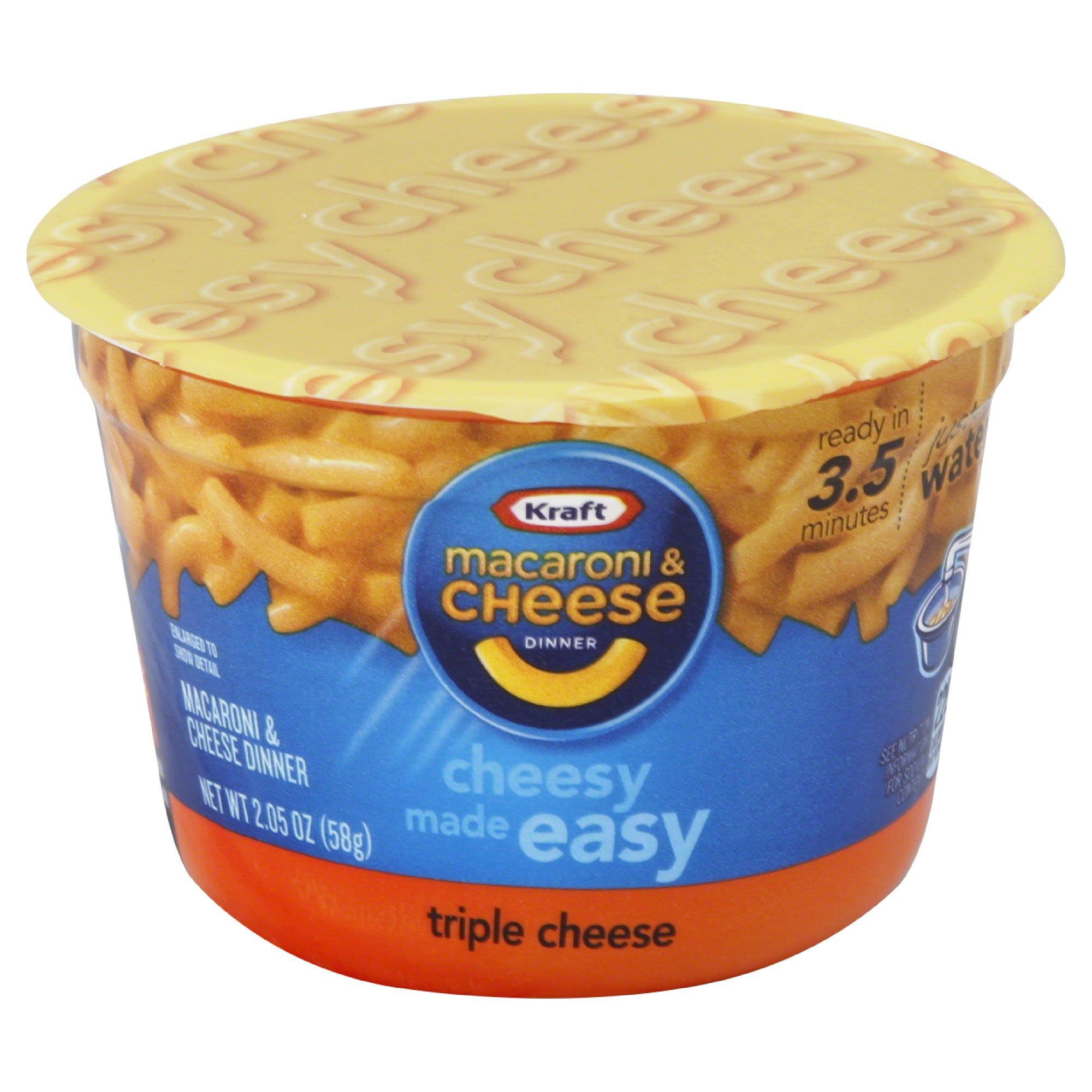 Kraft Macaroni & Cheese Dinner, Triple Cheese - 2.05 oz
