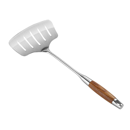 Kitchen Non-slip Stainless Steel Fish Frying Spatula Leaky Shovel Steak Cookware - 2#