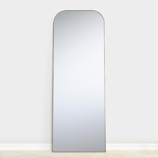 Metal Arch Mira Leaning Full Length Mirror: Gold - Large by World Market