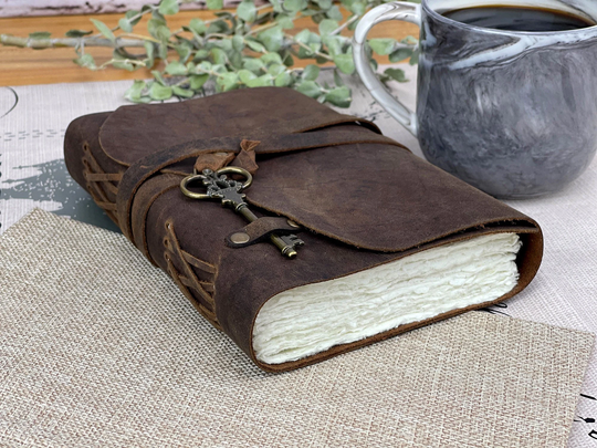 Personalized Leather Recipe Book Cookbook - Cooking Gift For Grandma Gifts Mom Thick Heirloom Cook