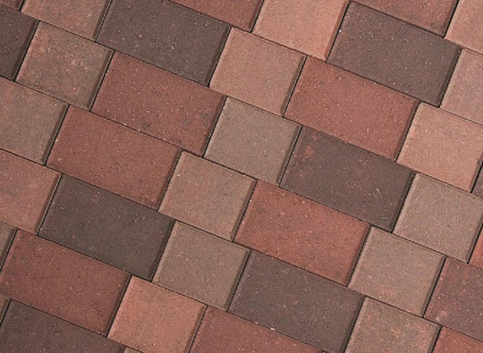CastleLite Castle Stone 9-in L x 6-in W x 2-in H Napa Blend Concrete Paver in Orange | Q020.111.69.C3