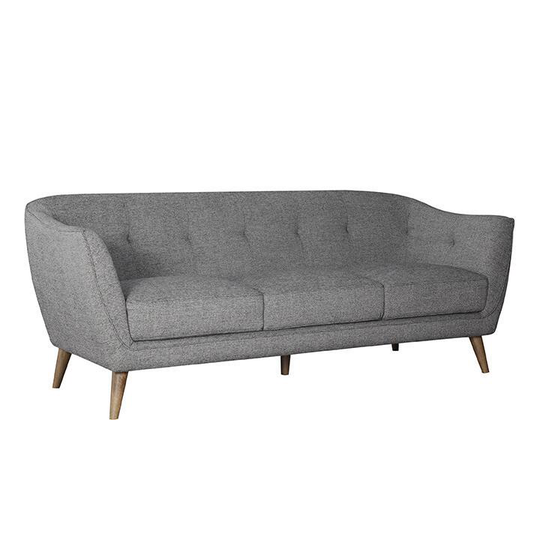 Mid Century Tufted Nelson Sofa: Brown/Natural by World Market